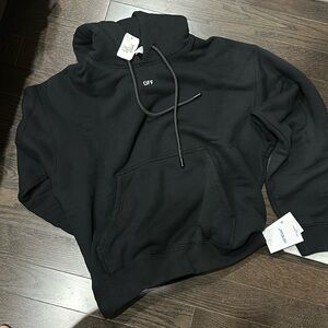 Off white logo heavy hoodie